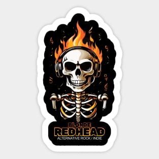 blonde redhead Sticker